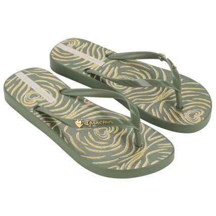 Chinelo Feminino Ipanema Animal Chic - 27217 - Verde/verde/cobre - Atacado