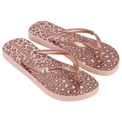 Chinelo Feminino Ipanema Animal Chic - 27217 - Rosa/rosa/marrom - Atacado