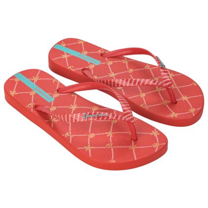 Chinelo Feminino Ipanema Navy - 27220 - Vermelho/ouro/azul - Atacado
