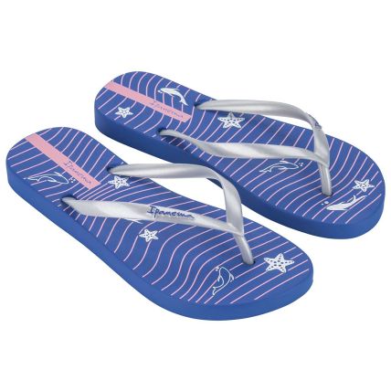 Chinelo Feminino Ipanema Navy - 27220 - Azul/prata/rosa - Atacado