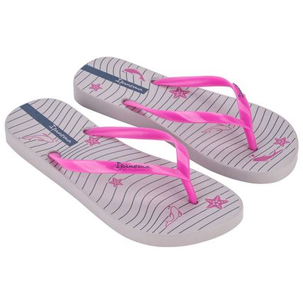Chinelo Feminino Ipanema Navy - 27220 - Bege/rosa/azul - Atacado