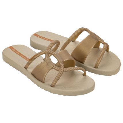 Chinelo Gáspea Feminino Ipanema Diversa - 27232 - Bege/ouro/laranja - Atacado