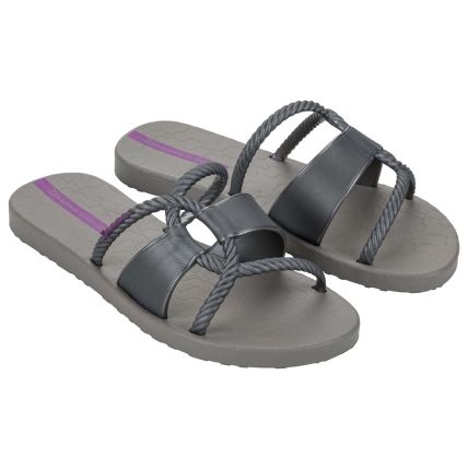 Chinelo Gáspea Feminino Ipanema Diversa - 27232 - Cinza/prata/lilas - Atacado