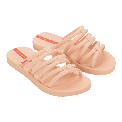 Chinelo Slide Infantil Ipanema Diversa - 27233 - Bege/vermelho - Atacado