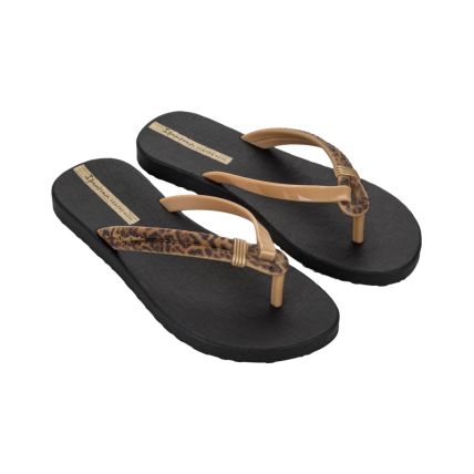 Chinelo Feminino Ipanema Diversa Mais - 27239 - Preto/bege/dourado - Atacado