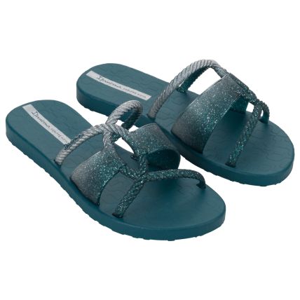 Chinelo Gaspea Feminino Ipanema Diversa Mais - 27241 - Azul/prata - Atacado