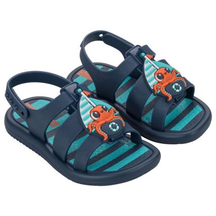 Sandalia Baby Ipanema Dreamy - 27246 - Azul/azul/laranja - Atacado