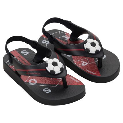 Chinelo Baby Rider Sporty - 27247 - Preto/vermelho - Atacado