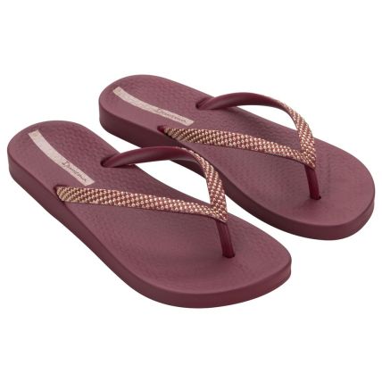 Chinelo Feminino Ipanema Anatomica Metallic - 27253 - Vermelho/rose - Atacado