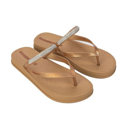 Chinelo Feminino Ipanema Fiesta - 27256 - Bege/ouro - Atacado