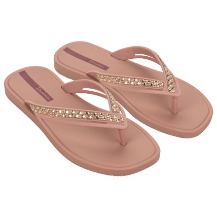 Chinelo Feminino Ipanema Cristal - 27267 - Bege/azul/vermelho - Atacado