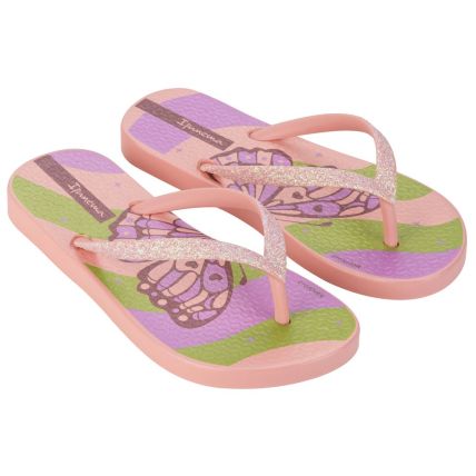 Chinelo Infantil Ipanema Garden Shine - 27273 - Rosa/glitter/lilas - Atacado