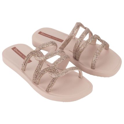 Chinelo Slide Infantil Ipanema Solar Glow - 27287 - Rosa/glitter/telha - Atacado