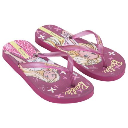 Chinelo Infantil Ipanema Barbie Meu Encanto - 27291 - Rosa Claro/glitter - Atacado