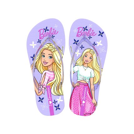 Chinelo Infantil Ipanema Barbie Meu Encanto - 27291 - Lilas/lilas Glitter - Atacado