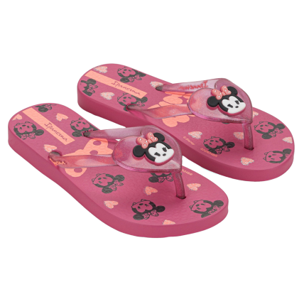 Chinelo Infantil Ipanema Love Disney - 27292 - Rosa/rosa Glitter/rosa - Atacado