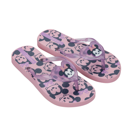 Chinelo Infantil Ipanema Love Disney - 27292 - Rosa/lilas Glitter - Atacado