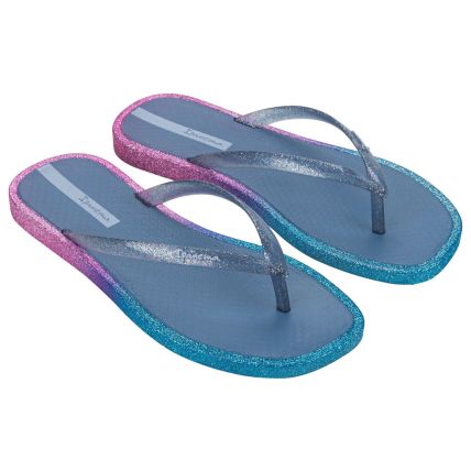 Chinelo Feminino Ipanema Edge Solar Glow - 27293 - Azul/azul Glitter - Atacado