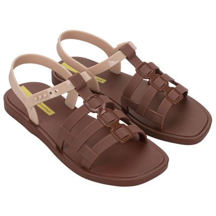 Sandalia Adulta Ipanema Go City - 27297 - Marrom/bege/verde - Atacado