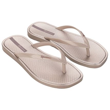 Chinelo Feminino Ipanema Solar Colors - 27302 - Bege/bege Metalizado - Atacado