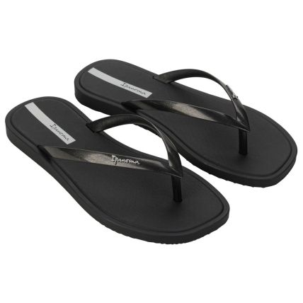 Chinelo Feminino Ipanema Solar Colors - 27302 - Preto/preto Metalizado - Atacado