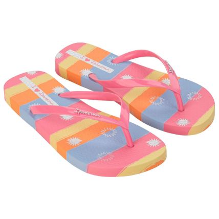 Chinelo Feminino Ipanema Verao Print - 27305 - Rosa/amarelo/laranja - Atacado