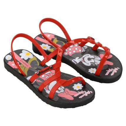 Sandalia Infantil Ipanema Disney Carinho - 27312 - Preto/vermelho - Atacado