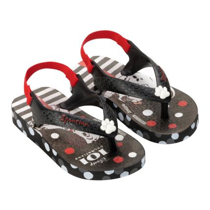 Chinelo Baby Ipanema Disney Joy - 27323 - Preto/vermelho/branco - Atacado