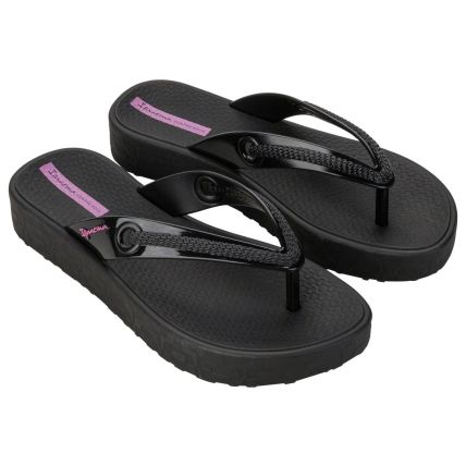 Chinelo Feminino Ipanema Diversa Flatform - 27335 - Preto/preto/lilas - Atacado