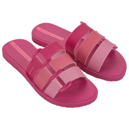 Chinelo Slide Feminino Ipanema Bold Mais - 27371 - Rosa/rosa - Atacado