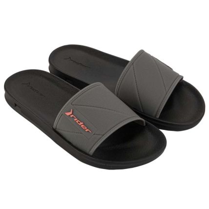 Chinelo Slide Masculino Rider Street - 11578 - Cinza/Preto/Laranja - Atacado