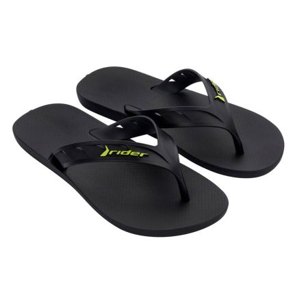 Chinelo Masculino Rider Street - 11573 - Preto/preto/verde - Atacado