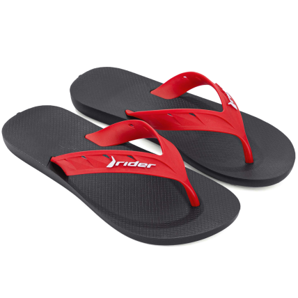 Chinelo Masculino Rider Street - 11573 N° 41/42 - Preto/vermelho - Atacado