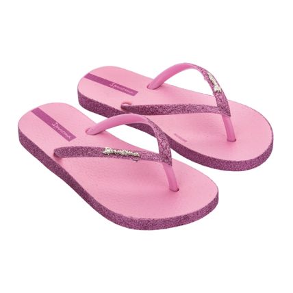 Chinelo Infantil Ipanema Maxi Glow - 27013 - Rosa Médio/Rosa Glitter - Atacado