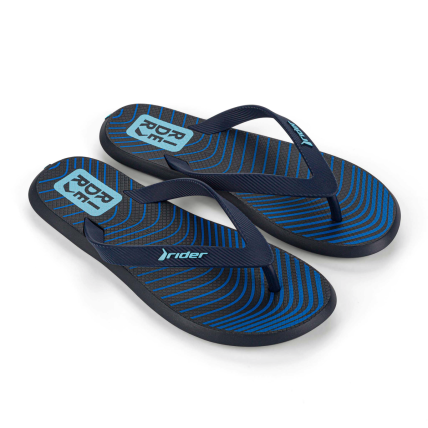 Chinelo Masculino Rider R1 Style - 11818 - Preto/azul - Atacado