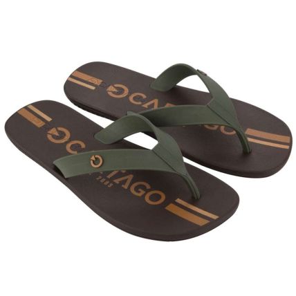 Chinelo Masculino Cartago Atlanta - 11840 - Marrom/Verde - Atacado