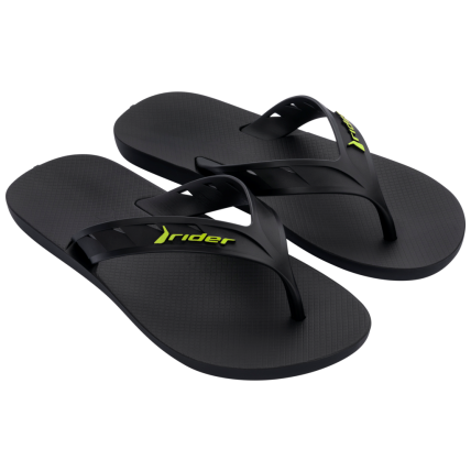 Chinelo Masculino Rider Street - 11573 - Preto/preto/verde - Atacado