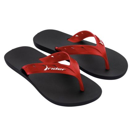 Chinelo Masculino Rider Street - 11573 - Preto/Vermelho - Atacado