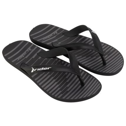 Chinelo Masculino Rider Feel Urban - 12318 - Preto/grafite/branco - Atacado