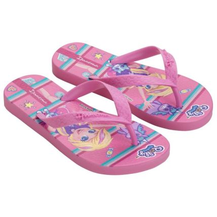 Chinelo Infantil Ipanema Polly E Max Steel  - 26048 - Rosa/rosa - Atacado