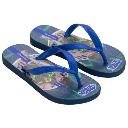 Chinelo Infantil Ipanema Polly E Max Steel  - 26048 - Preto/azul - Atacado