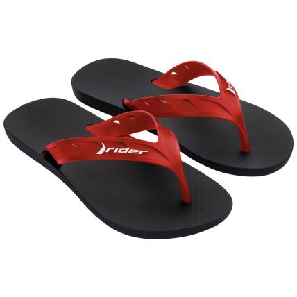 Chinelo Masculino Rider Street - 11573 - Preto/vermelho - Atacado