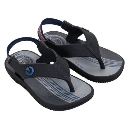 Chinelo Baby Cartago Atlanta - 12256 - Preto/cinza/azul - Atacado
