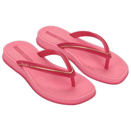 Chinelo Infantil Ipanema Glow - 27399 - Rosa Medio/rosa/dourado  - Atacado