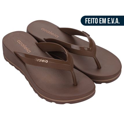 Tamanco Feminino Azaleia Fabi Light Line - 18908 - Marrom Cafe Medio - Atacado