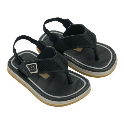 Sandalia Baby Cartago Malaga Sport Ii - 12585 - Bege/preto/amarelo - Atacado