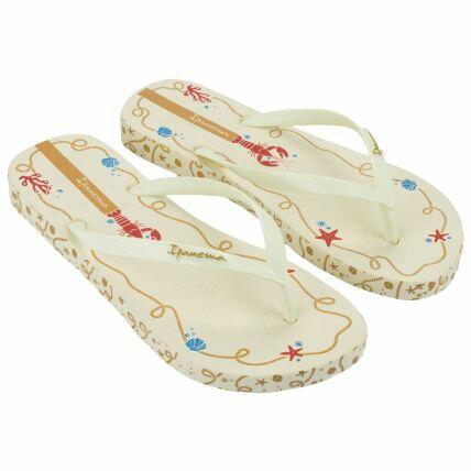 Chinelo Feminino Ipanema Navy - 27220 - Bege/bege/vermelho - Atacado