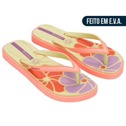 Chinelo Feminino Ipanema Classic Comfy - 27429 - Rosa/verde/lilas - Atacado