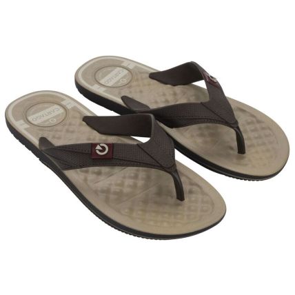 Chinelo Masculino Cartago Arizona - 12212 - Bege/marrom/amarelo - Atacado