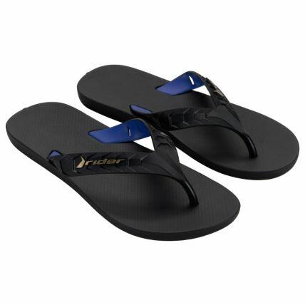 Chinelo Masculino Rider Street Duo - 12430 - Preto/azul/dourado - Atacado